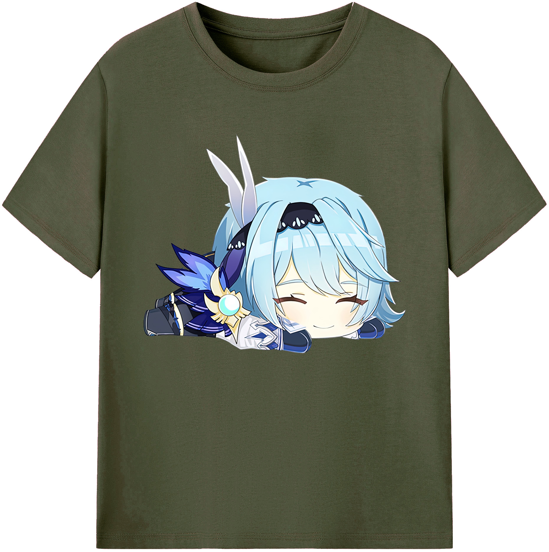 げんし神 优菈 ゆうら genshin Yūra 綿100％ メンズ半袖Tシャツ｜肌触りやわらか＆通気性